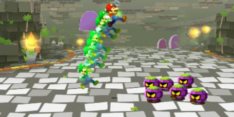 mario and luigi using a bro move