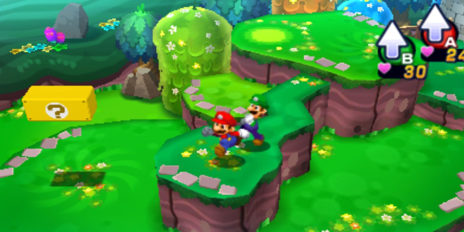 mario and luigi running together