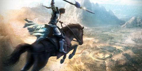Riding a horse into battle in Dynasty Warriors 9