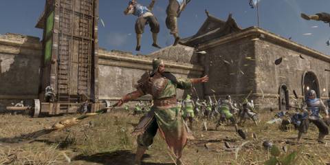 Juggling enemies in Dynasty Warriors 9