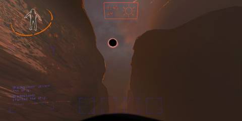 Player Looking At Eclipse