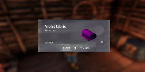 Violet Fabric item window in Enshrouded