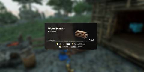 A stack of Wood Planks in Enshrouded