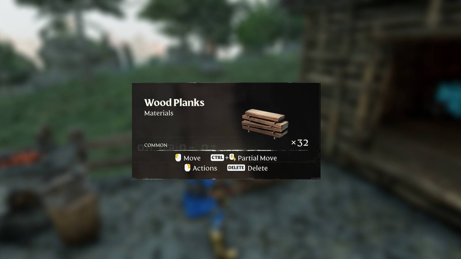A stack of Wood Planks in Enshrouded