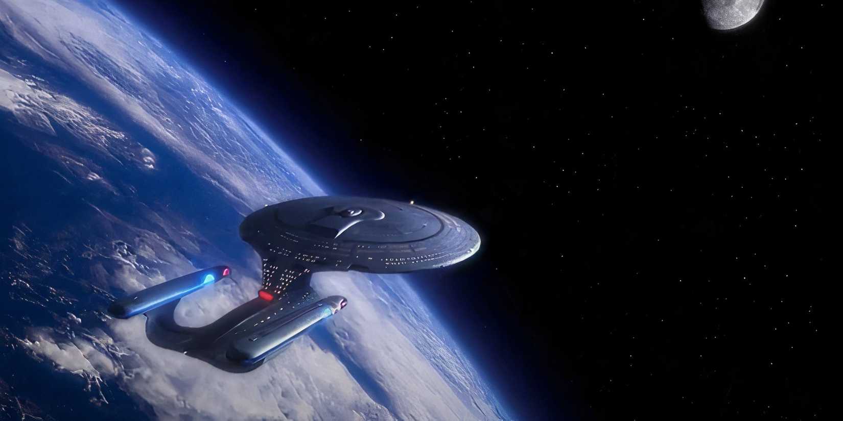 Enterprise-D Earth in Star Trek