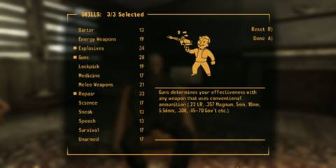 Fallout New Vegas Tank Skills