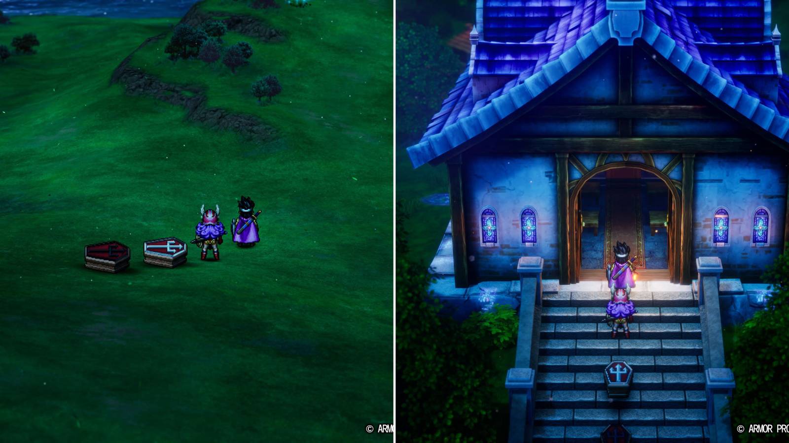 The Party With Two Dead Members & The Protagonist Entering A Church 