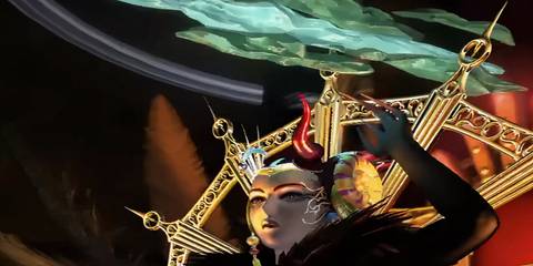 edea preparing a magic attack