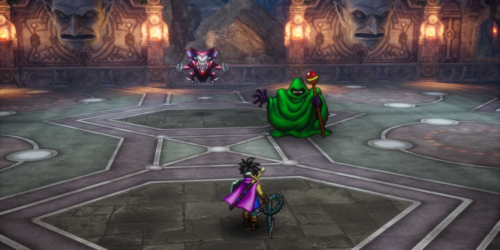 Fighting Chiromancer in Dragon Quest 3 HD-2D Remake