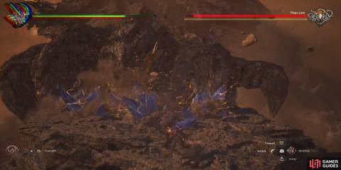 final fantasy 16 titan lost fighting on arm