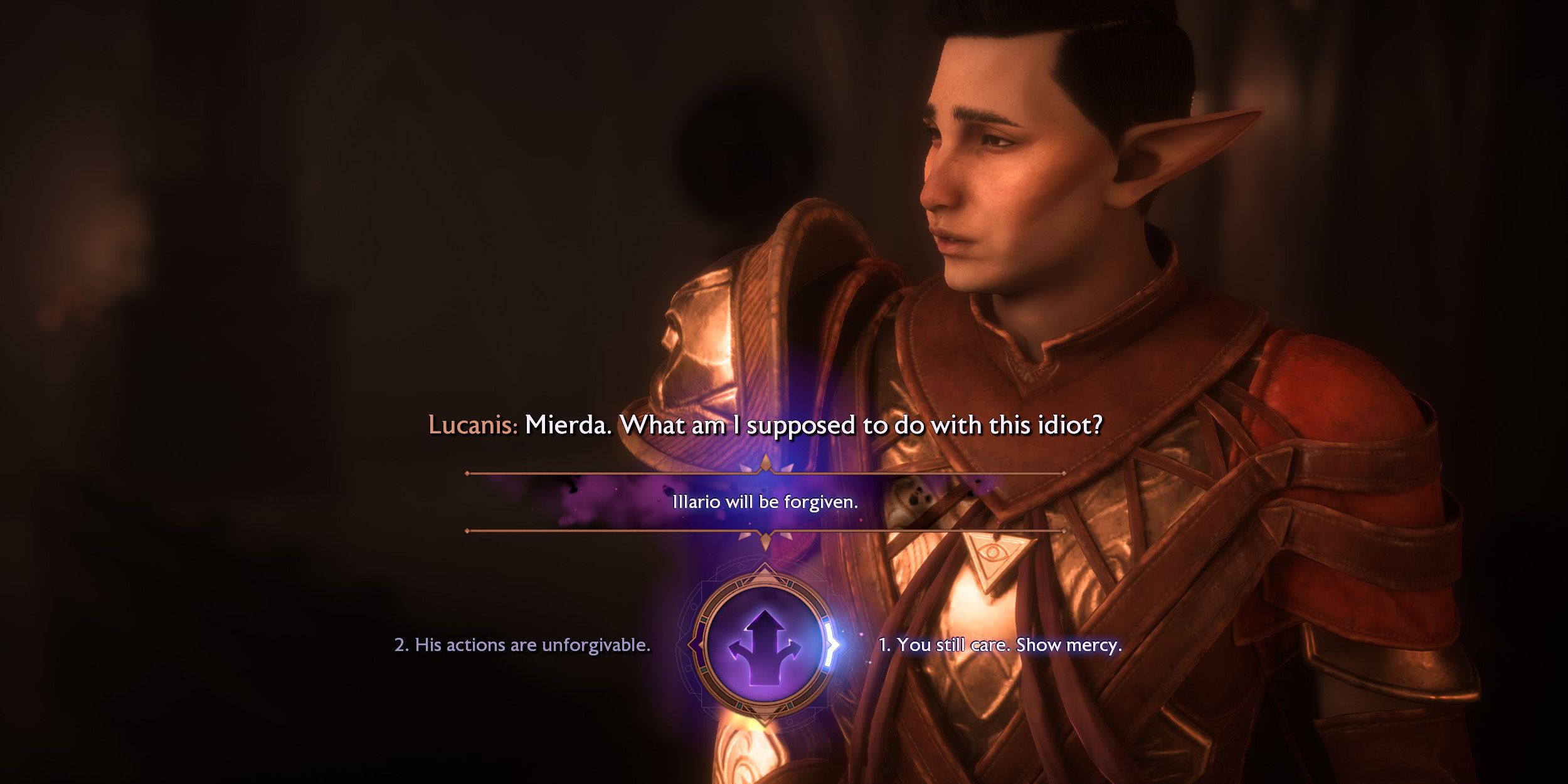 Dragon Age: The Veilguard: ¿Debería Lucanis encarcelar o liberar a Illario?