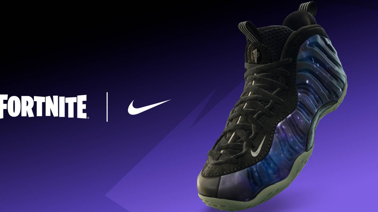 fortnite kicks nike air foamposite one galaxy