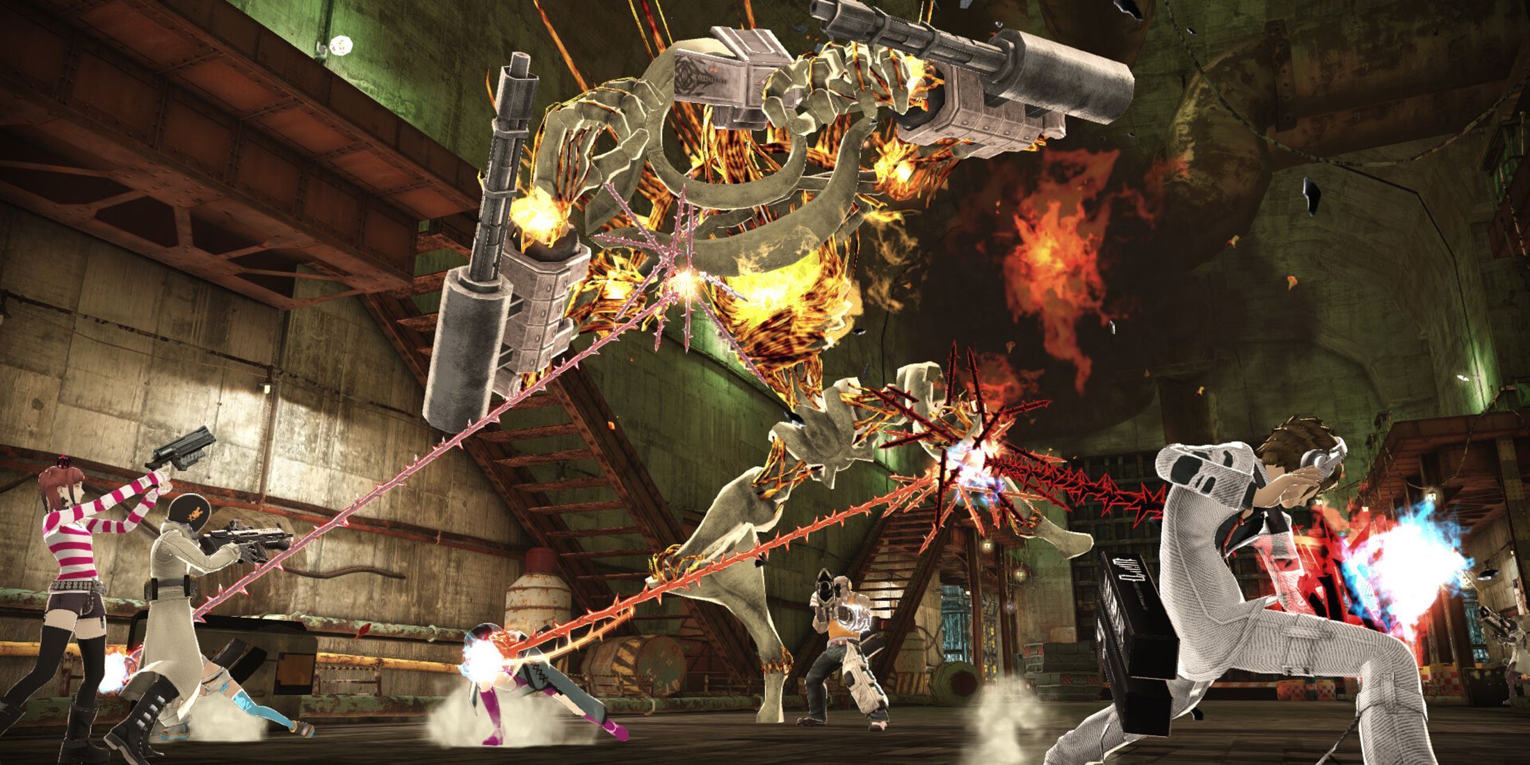 FREEDOM WARS Remastered game group fight