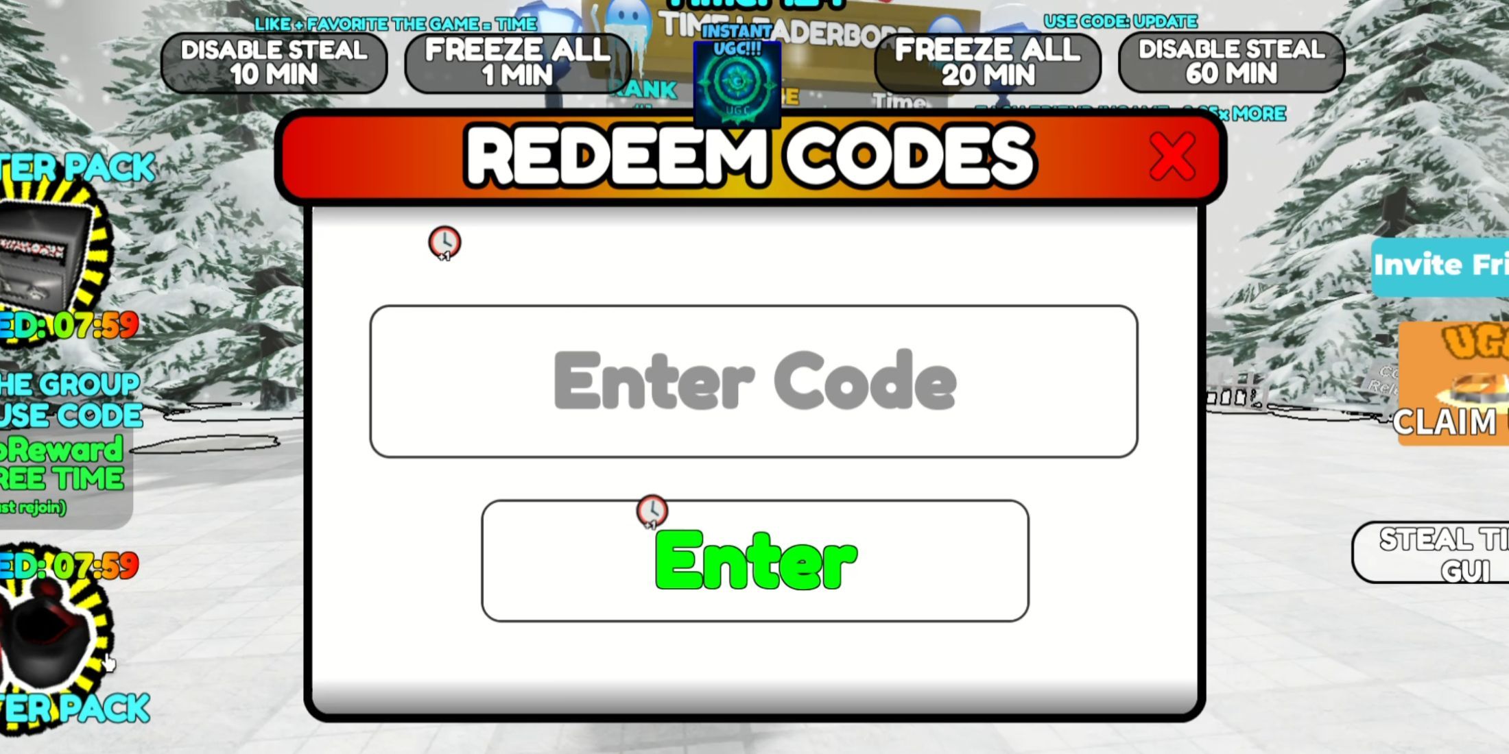 Freeze for UGC tab.