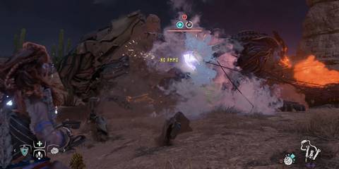 Freezing Rockbreakers with Carja Sling in Horizon Zero Dawn