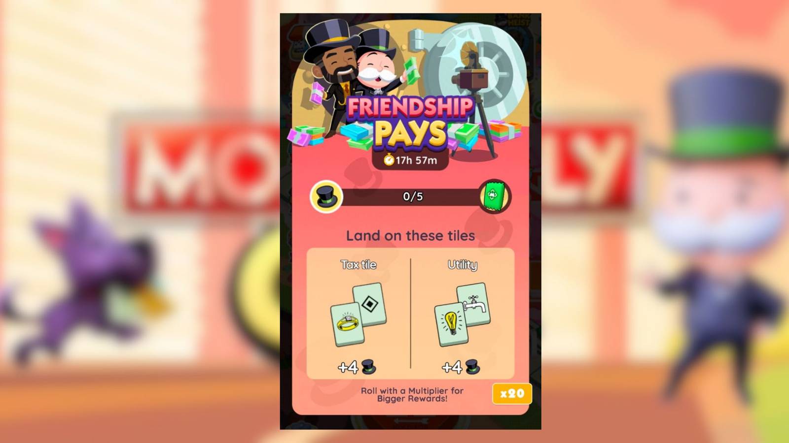 friendship pays monopoly go