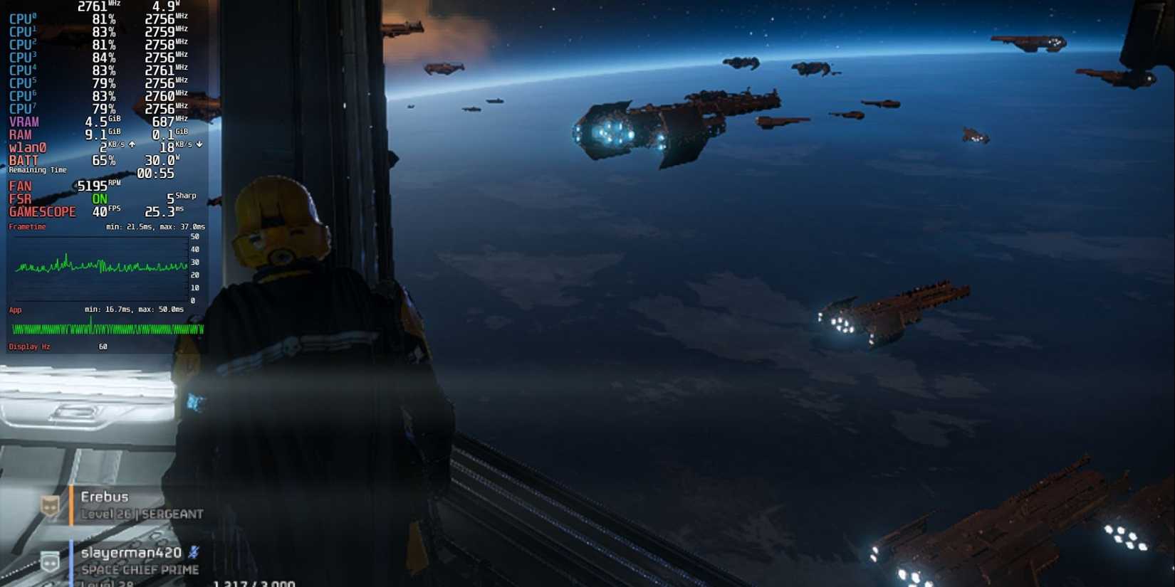 FSR On in Helldivers 2