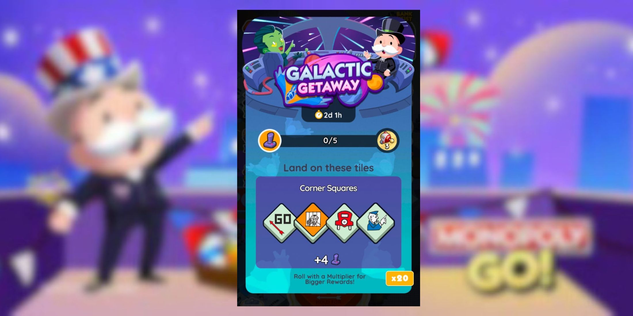 galactic getaway monopoly go