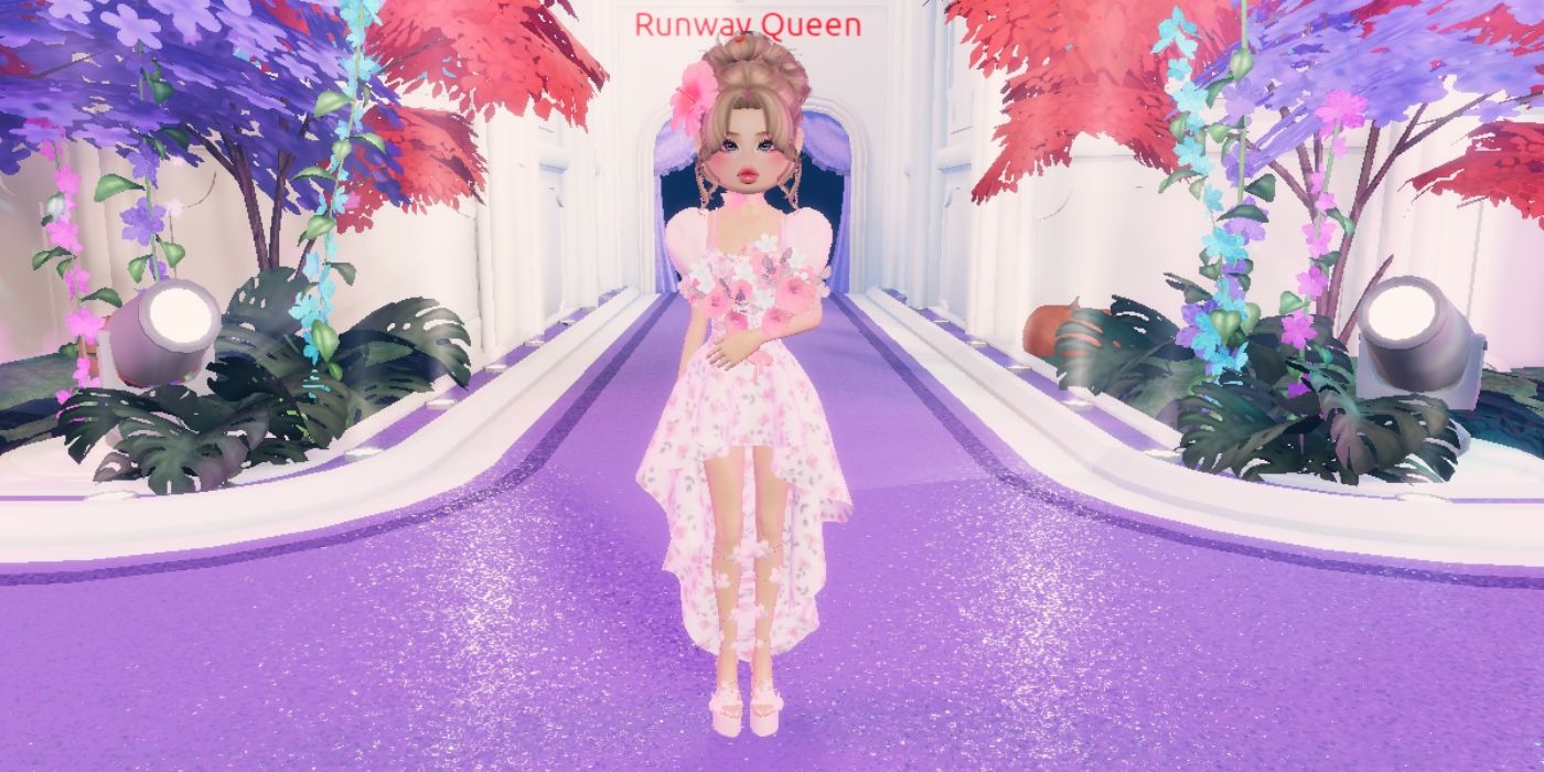 Dress to Impress by Roblox Runway Queen on Runway for Floral Theme