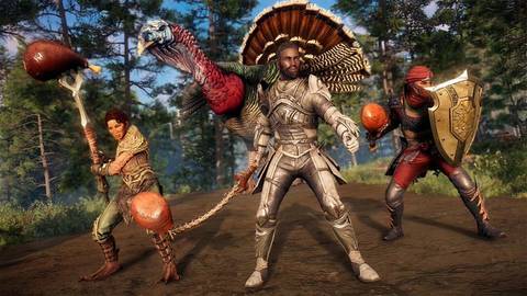 Special items and Turkulon from New World: Aeternum's 2024 Turkulon event.