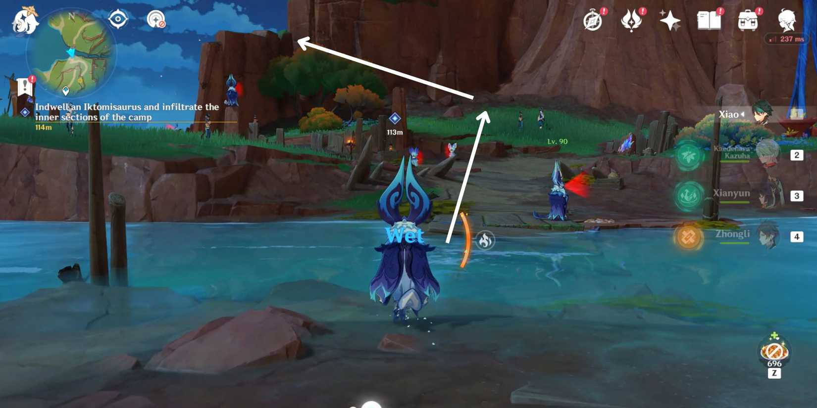 Genshin Impact- How To Infiltrate The Camp In The Beat The Clock 24 Hours Quest