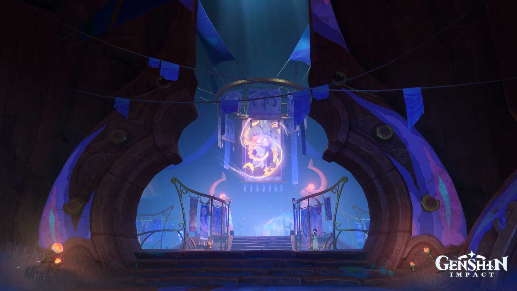 Genshin Impact  - Masters of the Night-Wind Tribal Quest Clue 1 location