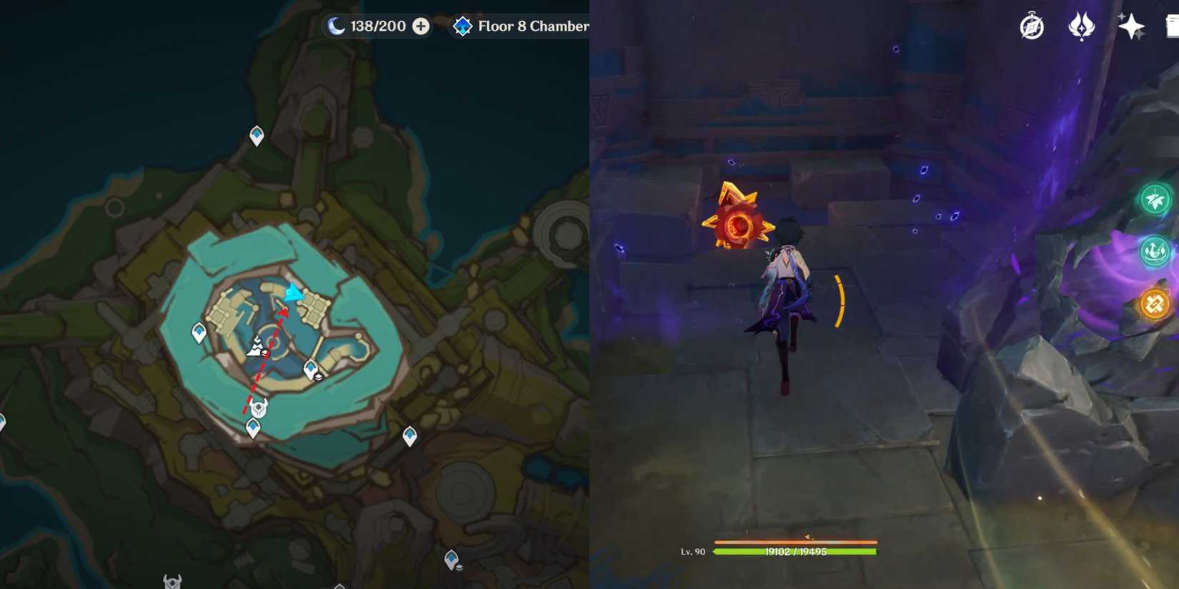 Genshin Impact- Ochkanatlan Pyroculus Location 17