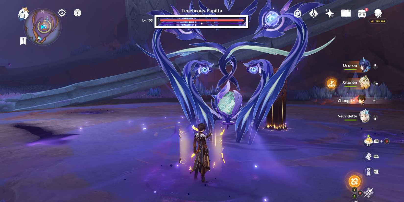 Genshin Impact - Tenebrous Papilla Boss Guide (How To Beat & Find) void ward shield