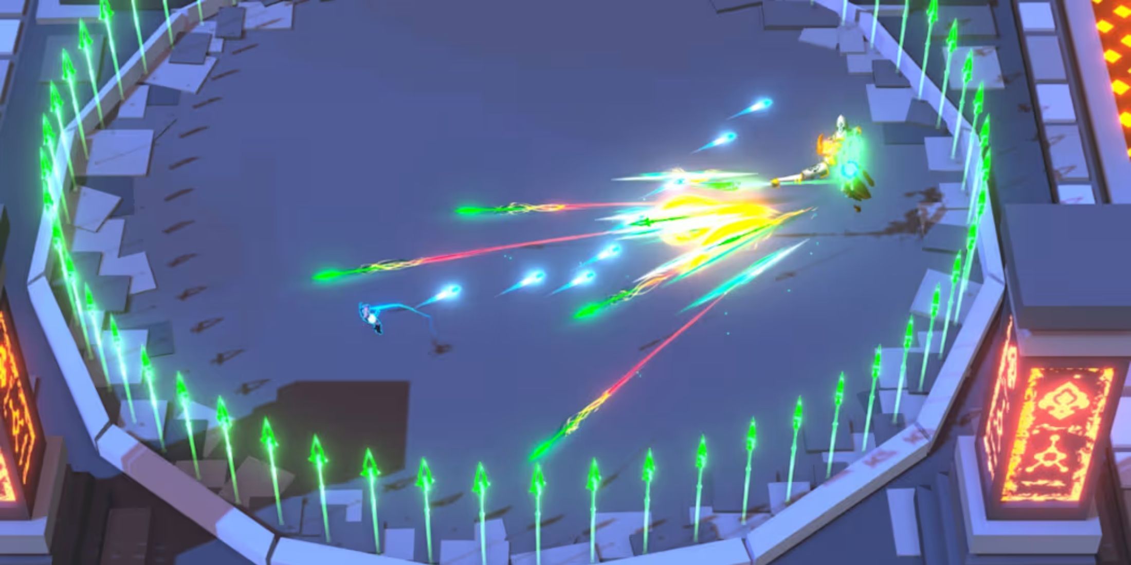 Defending against a boss in Godstrike