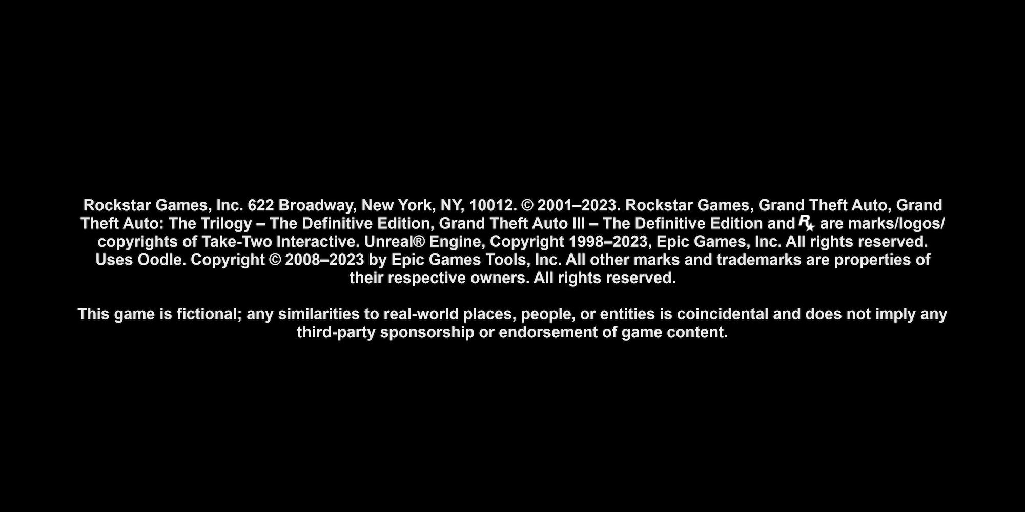 Grand Theft Auto 3 definitive edition opening credits