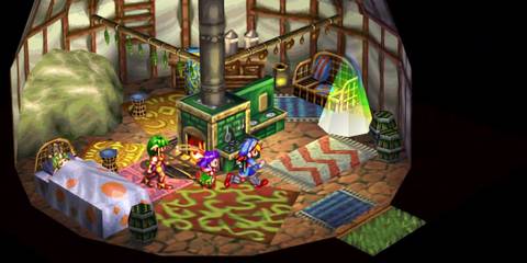 Grandia characters in house