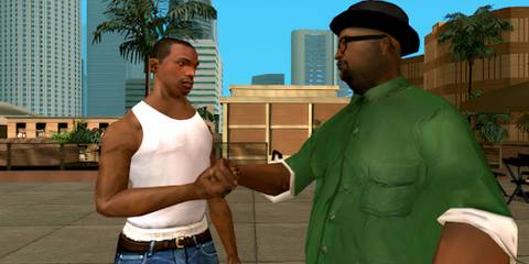 CJ and Big Smoke in Grand Theft Auto: San Andreas