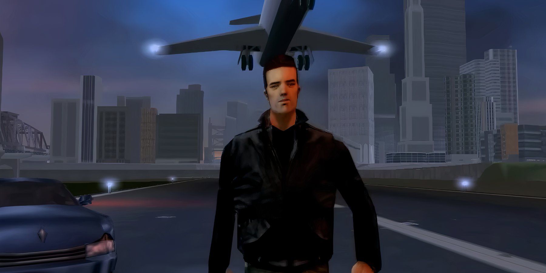 claude walking down a street in grand theft auto 3