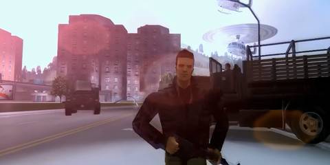 close up of claude from gta3