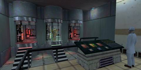 half life suit and scientist