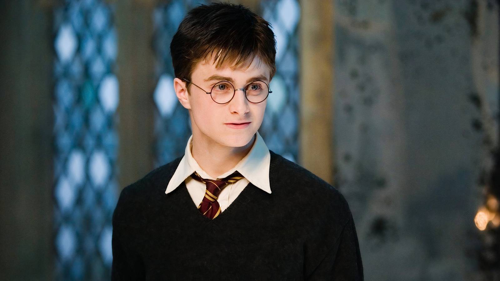 Harry Potter with his glasses on 