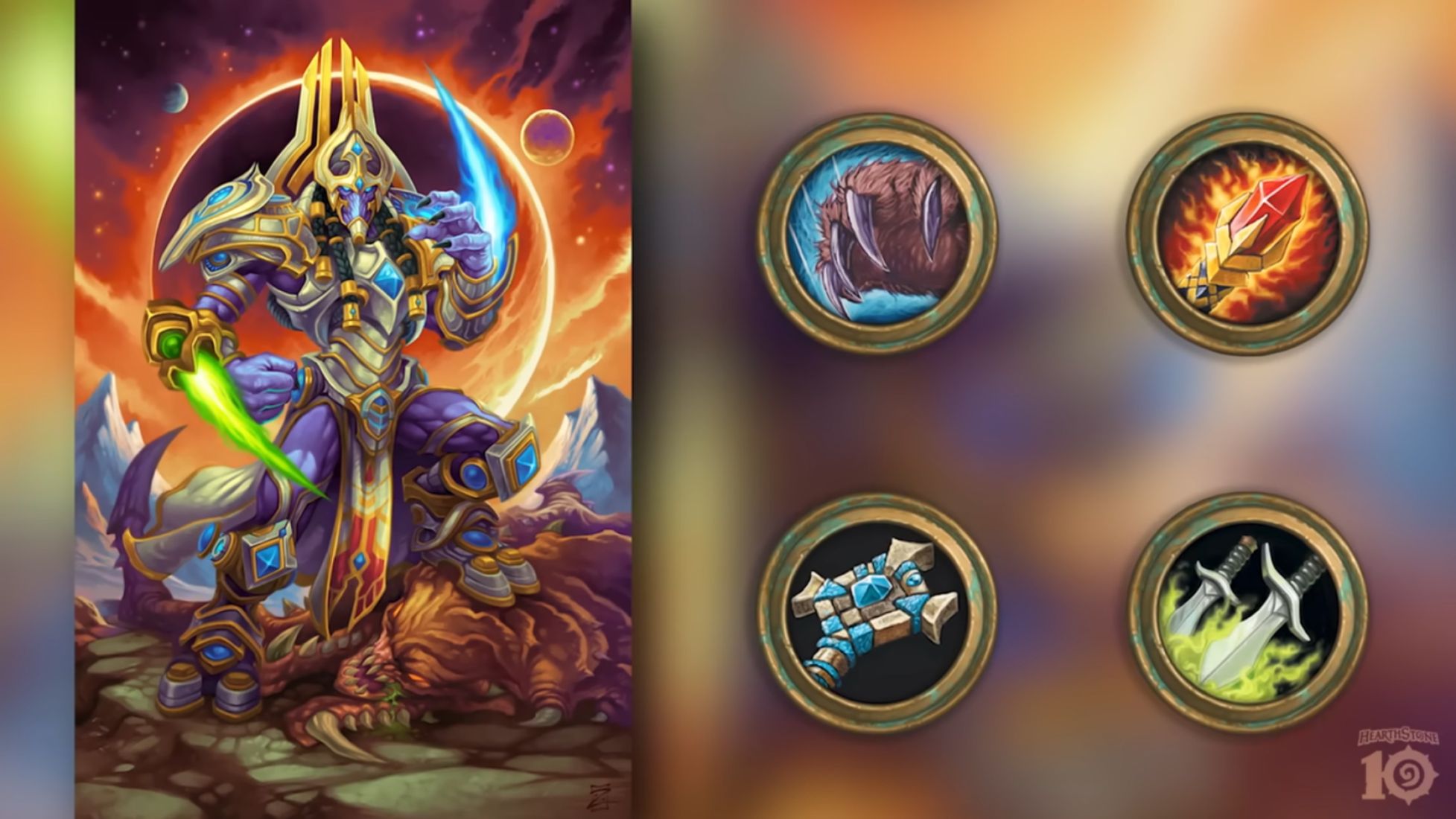 hearthstone heroes of starcraft crossover mini set artanis protoss classes