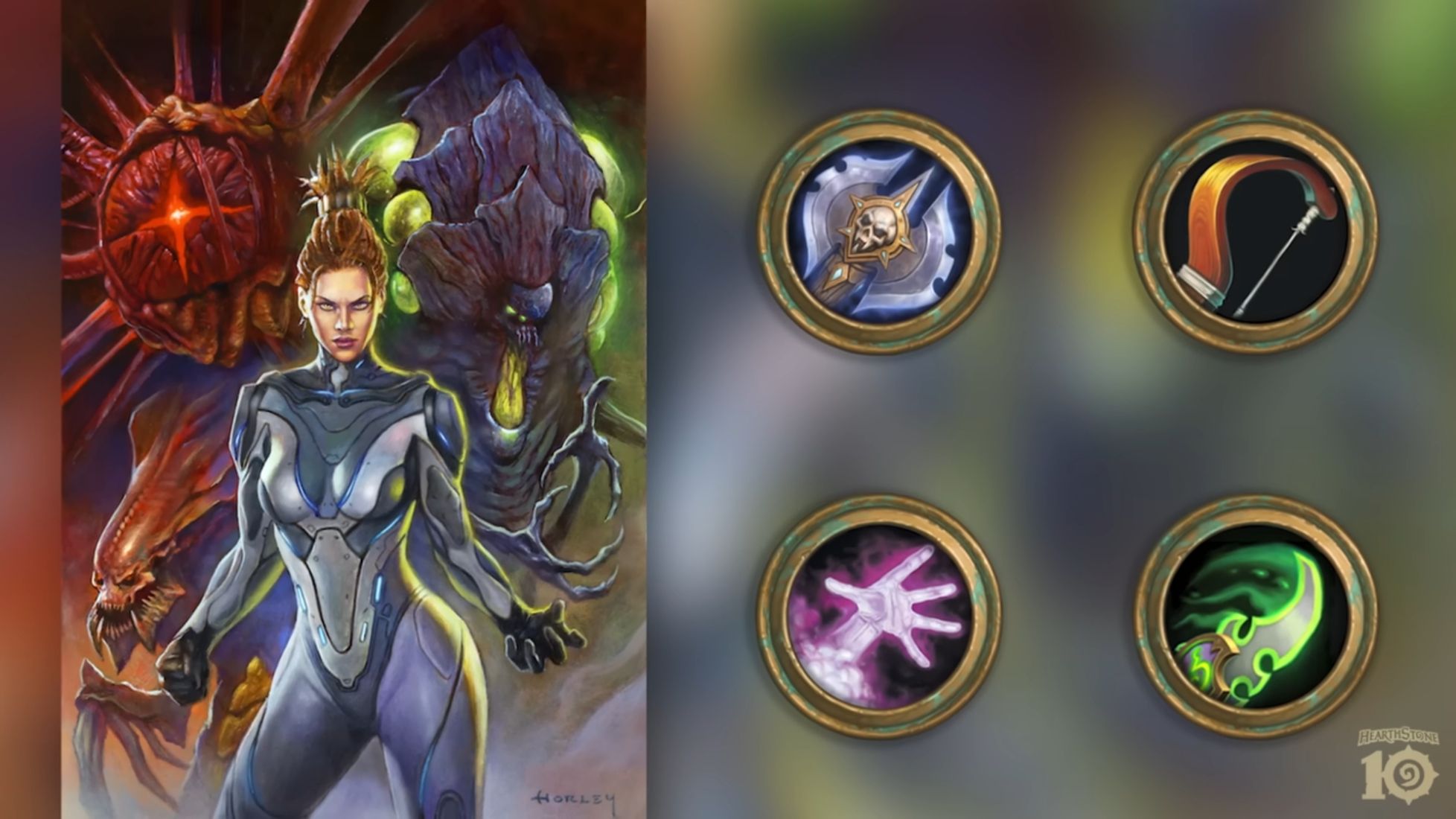 hearthstone heroes of starcraft crossover mini set sarah kerrigan zerg classes