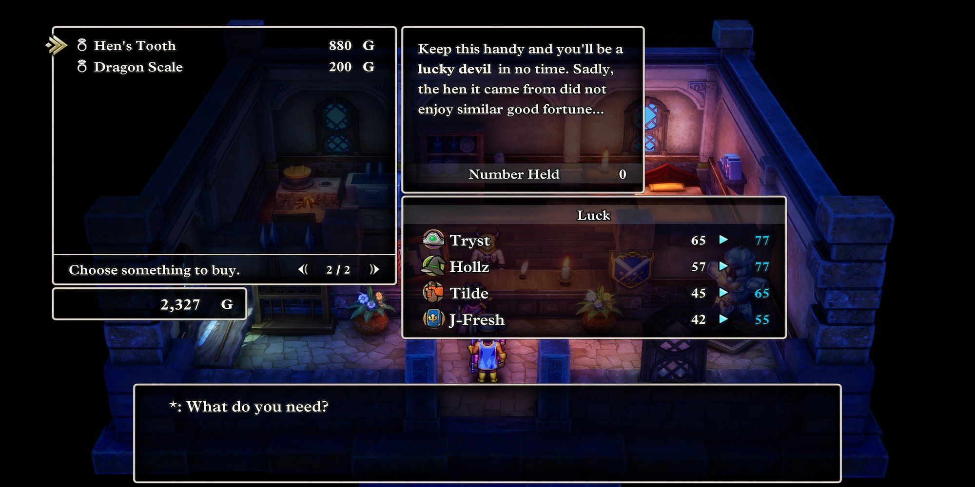 Hen's Tooth Accessory in Dragon Quest 3 HD-2D Remake