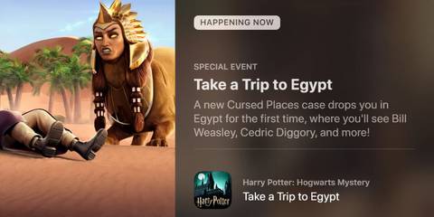 Hogwarts Mystery Egypt event