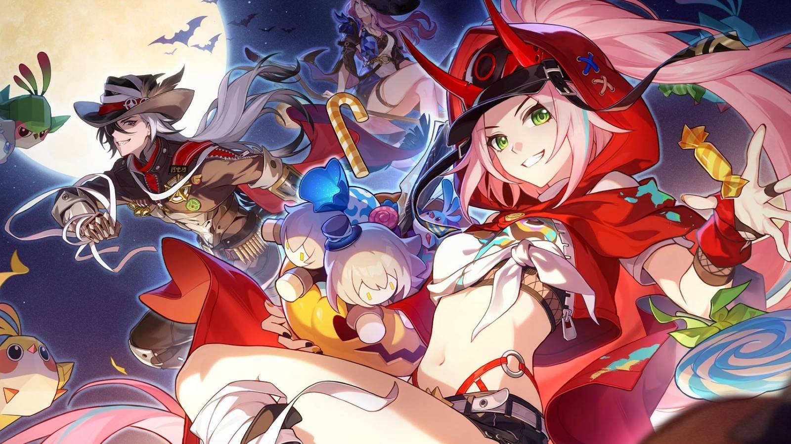 honkai star rail halloween with rappa and boothill