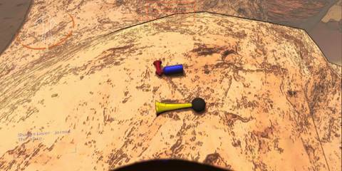 Airhorn And Clown Horn On Floor Together