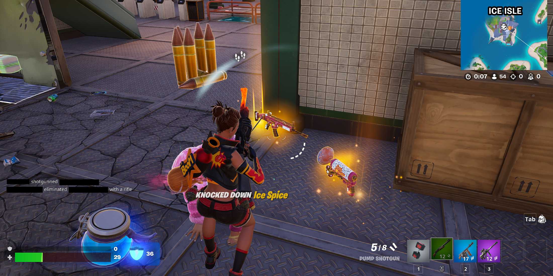 Spice At Rifle Range How to Get Ice Spice’s Rifle & Grappler Mythics in Fortnite