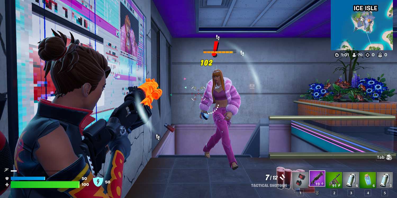 Spice At Rifle Range How to Get Ice Spice’s Rifle & Grappler Mythics in Fortnite
