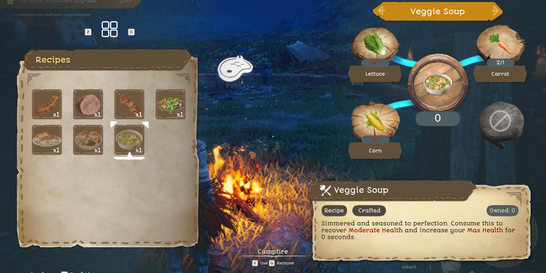 How to Craft the Veggie Soup In Towers of Aghasba (1)