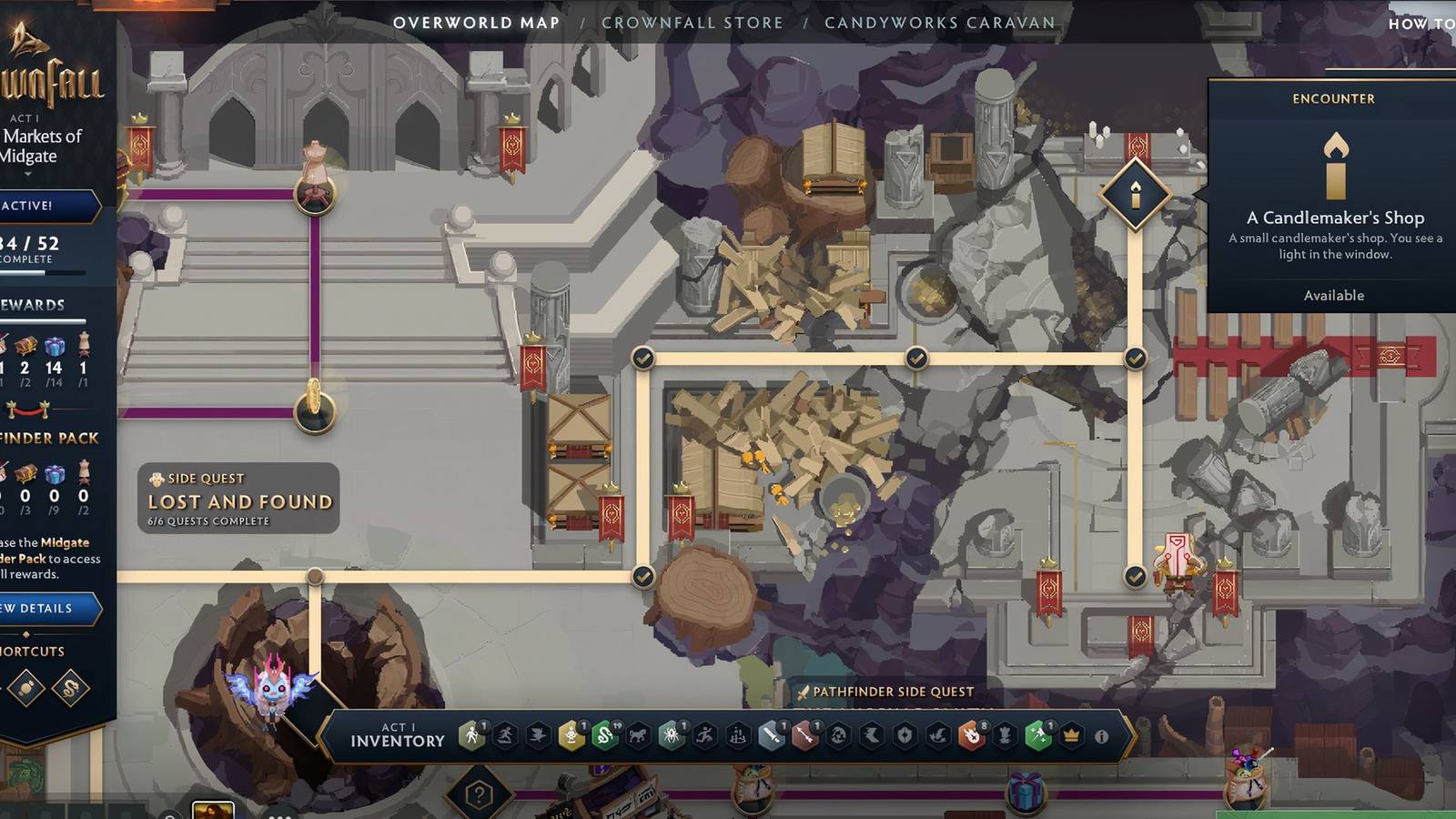 Crownfall Act 1 Canlemaker's Shop