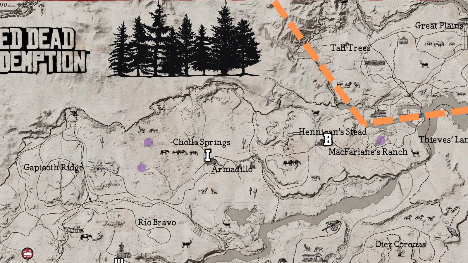 How to Get to Tall Trees Red Dead Redemption