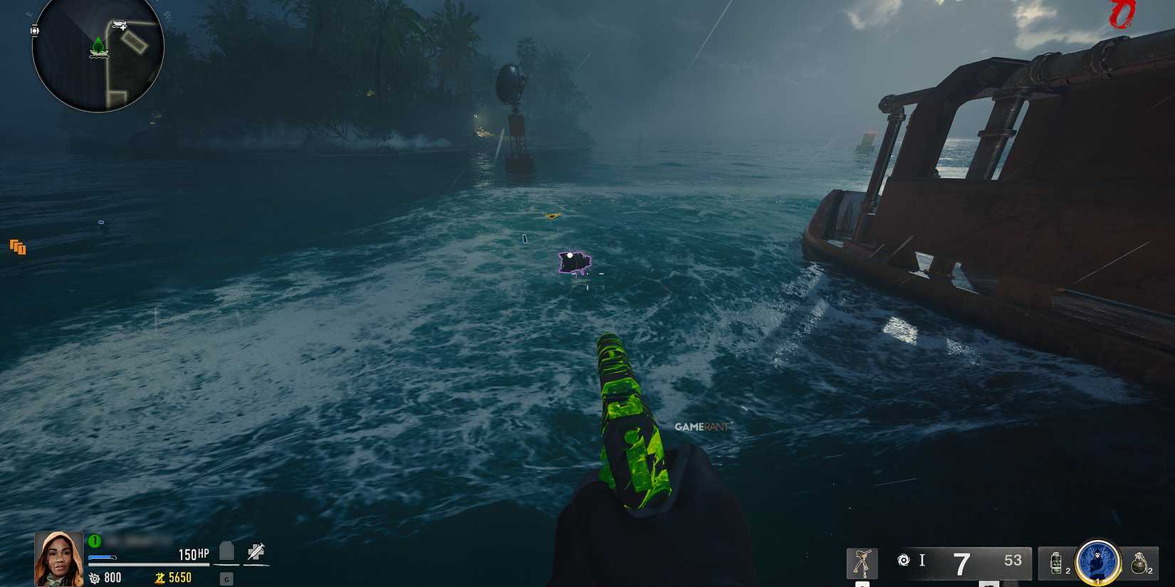 Screenshot showcasing how to kill fish on Terminus Black Ops 6 Zombies