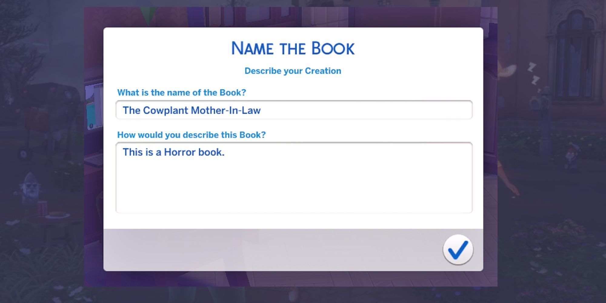 The Sims 4: How to Write a Horror Book