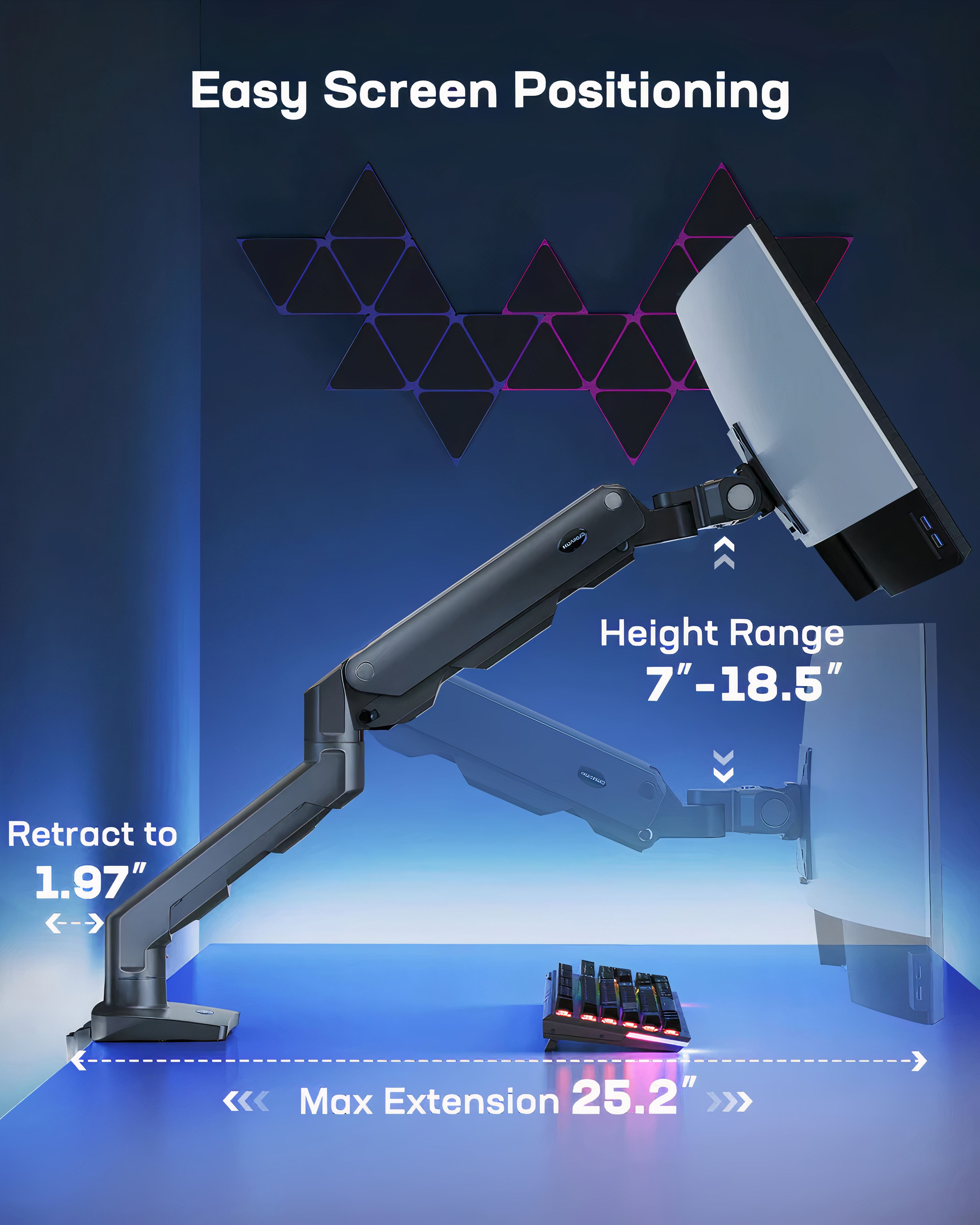 HUANUO's Heavy-Duty Single Monitor Mount Is Out to Reclaim Desk Space